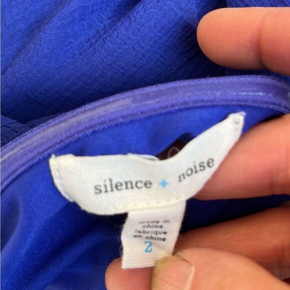 Urban Outfitters Silence & Noise bright blue sleeveless mini dress. Bare back, 2 - Picture 2 of 10